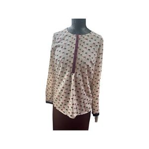 Flag design petite Talbots blouse